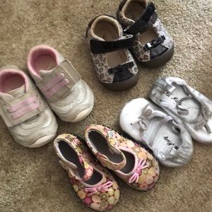 Toddler girl shoe lot